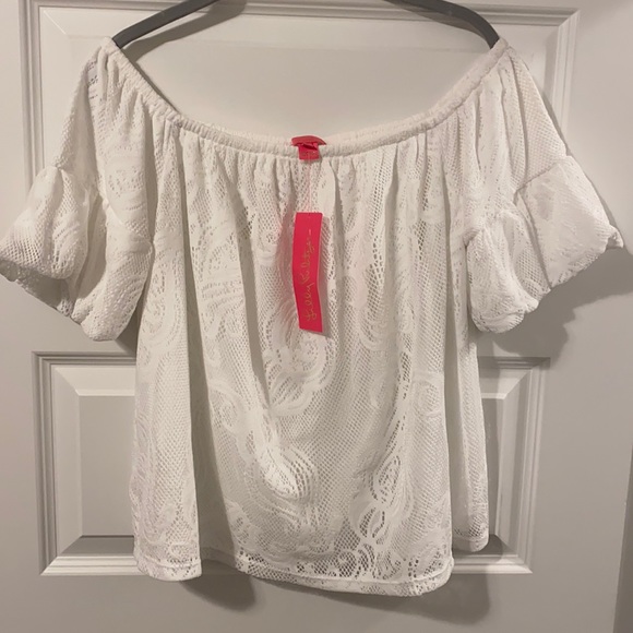 Lilly Pulitzer Tops - NWT Lilly Pulitzer White Top